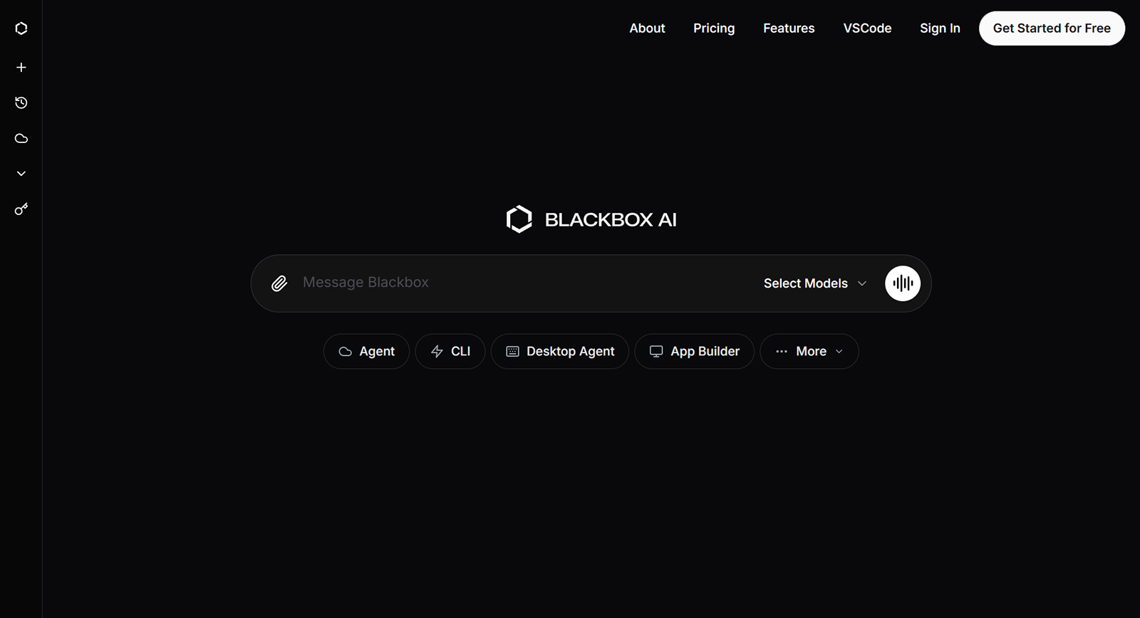 Blackbox AI公式Webサイト