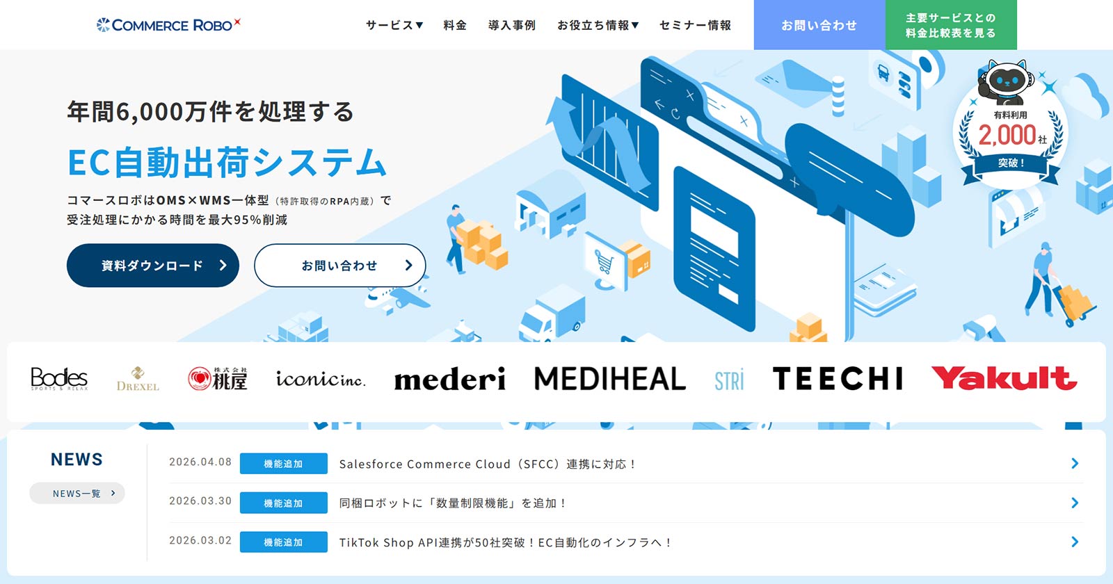 コマースロボ公式Webサイト