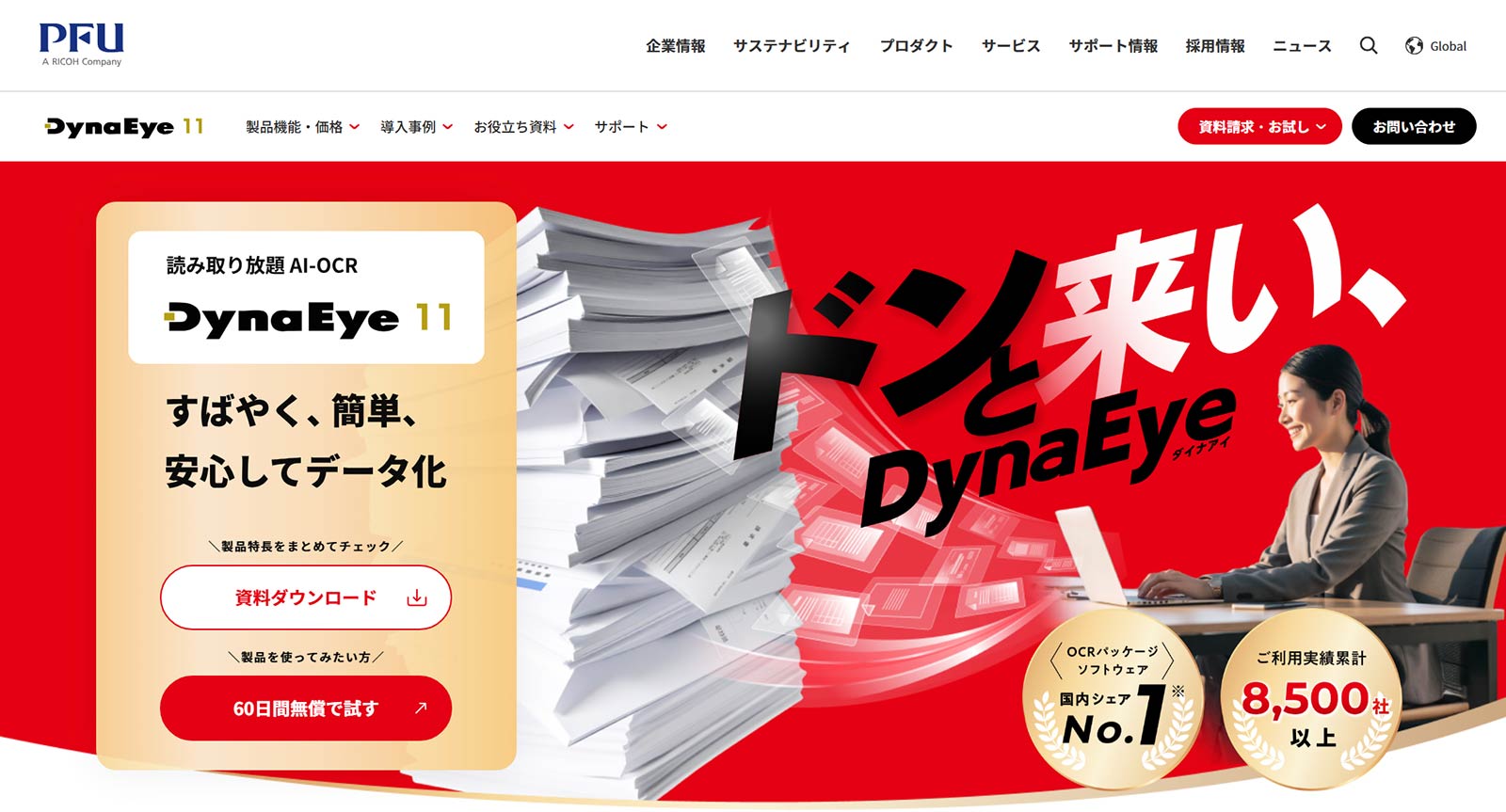 DynaEye 11公式Webサイト