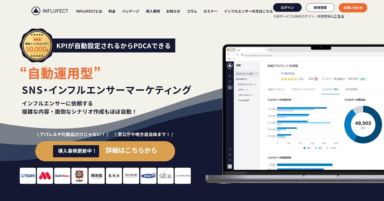INFLUFECT公式Webサイト