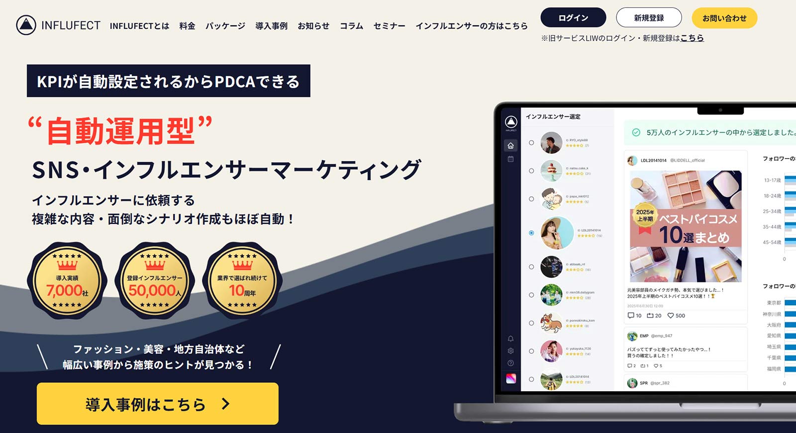INFLUFECT公式Webサイト