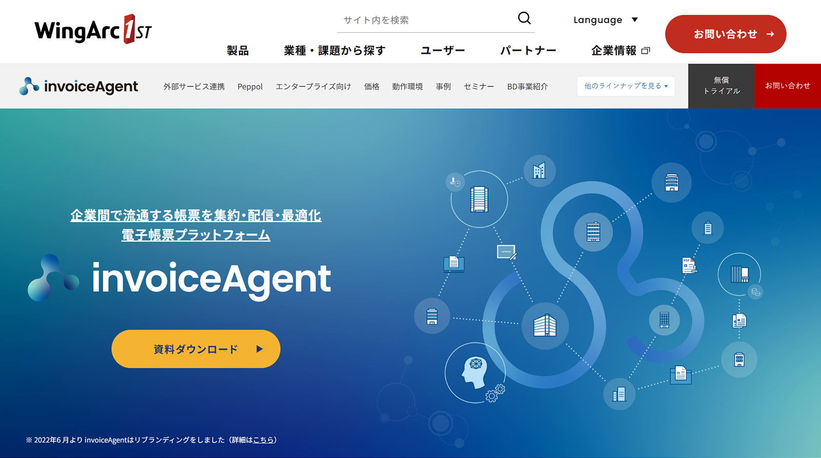 invoiceAgent公式Webサイト