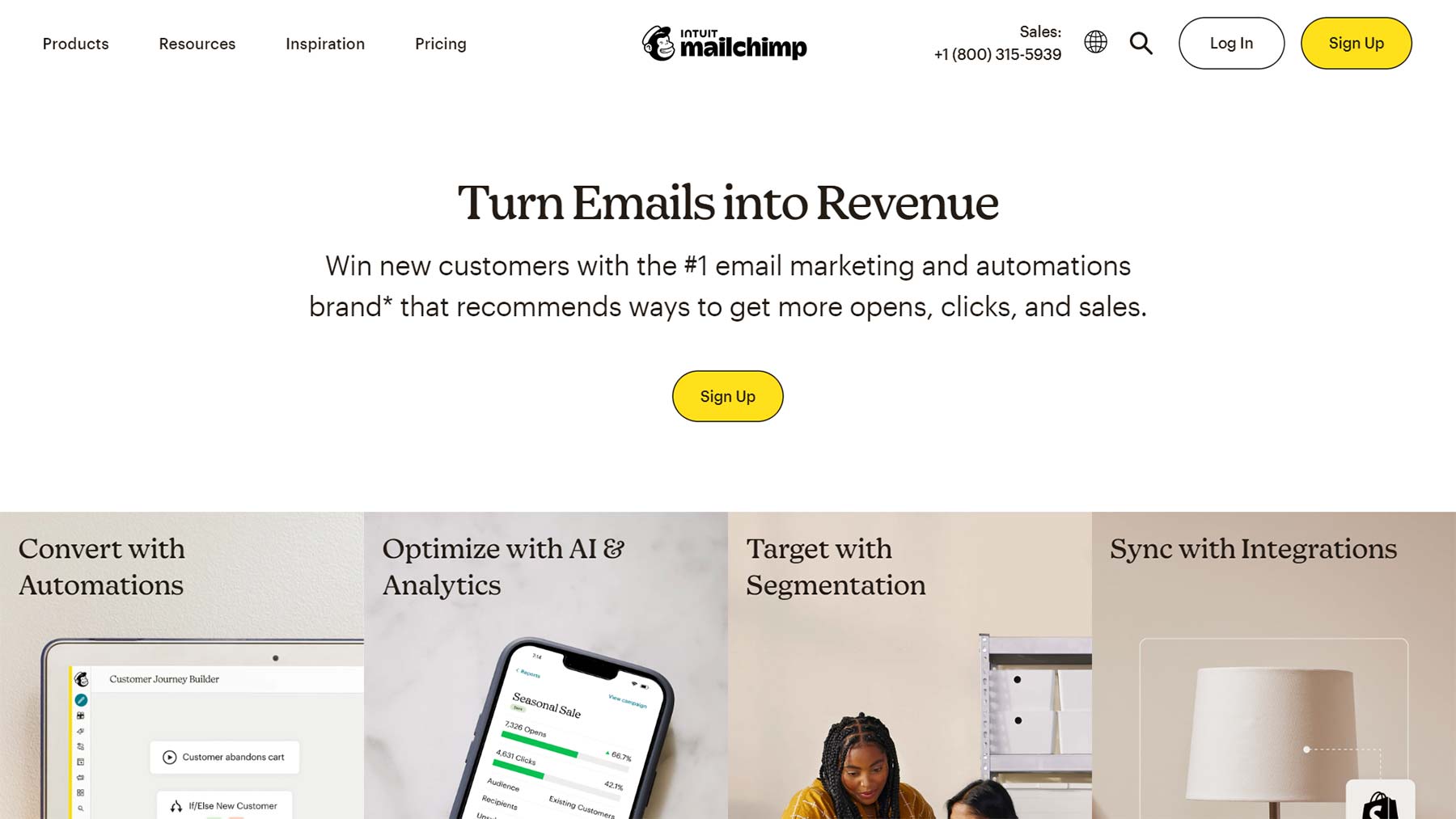 MailChimp公式Webサイト