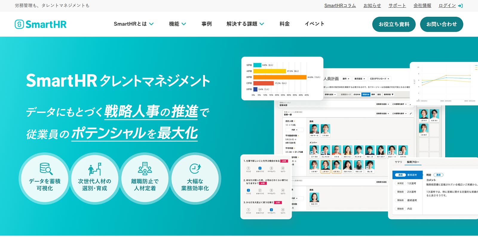 SmartHRタレントマネジメント公式Webサイト