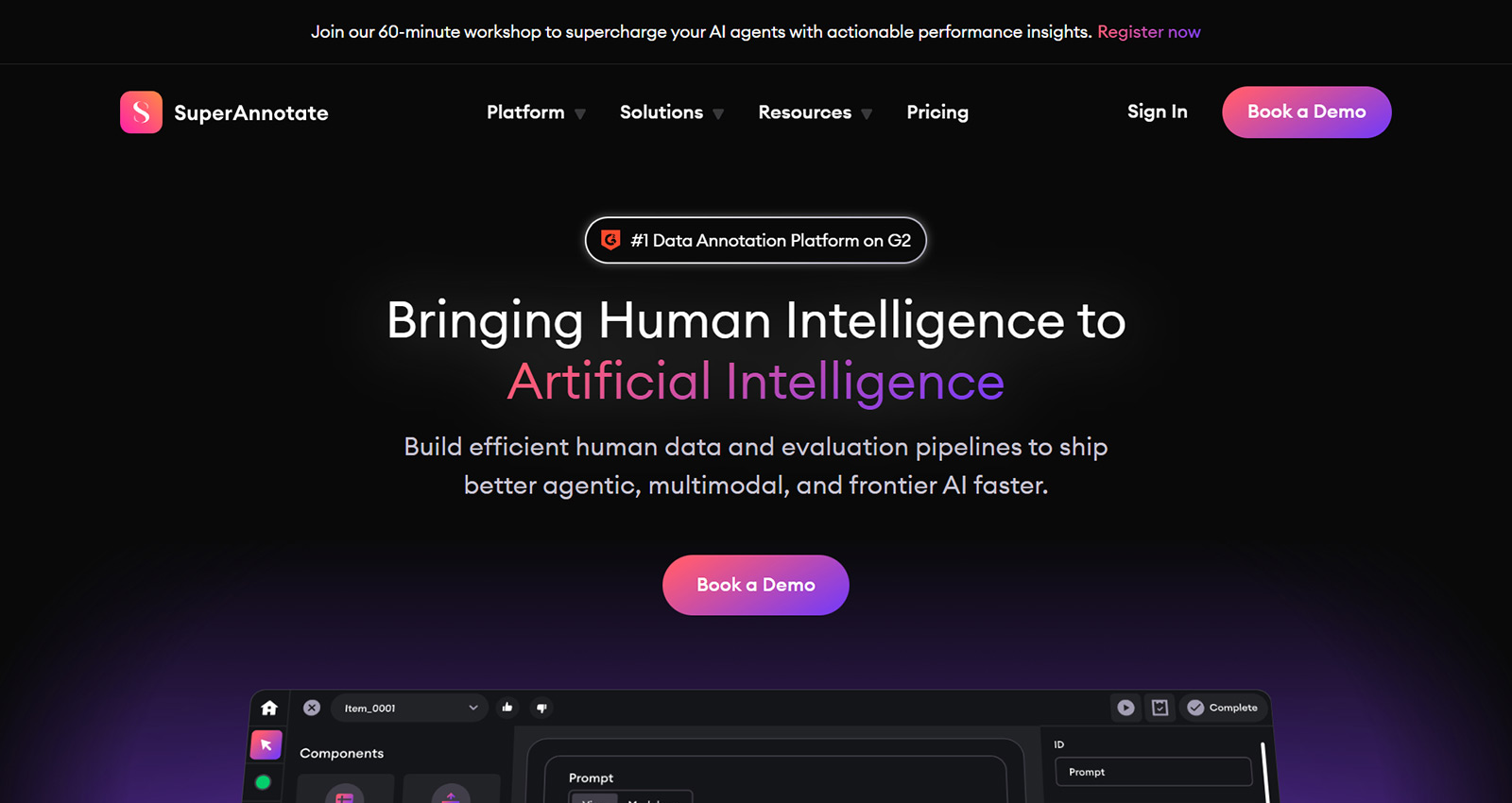 SuperAnnotate公式Webサイト