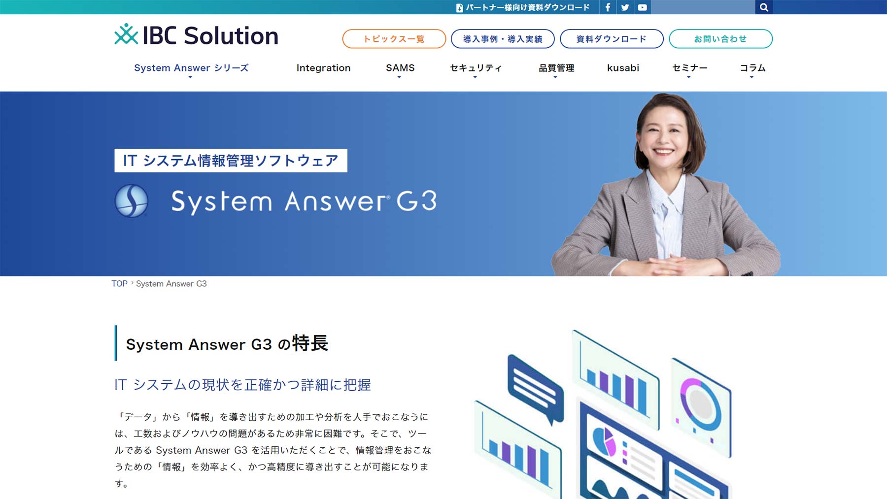 System Answer G3 公式Webサイト