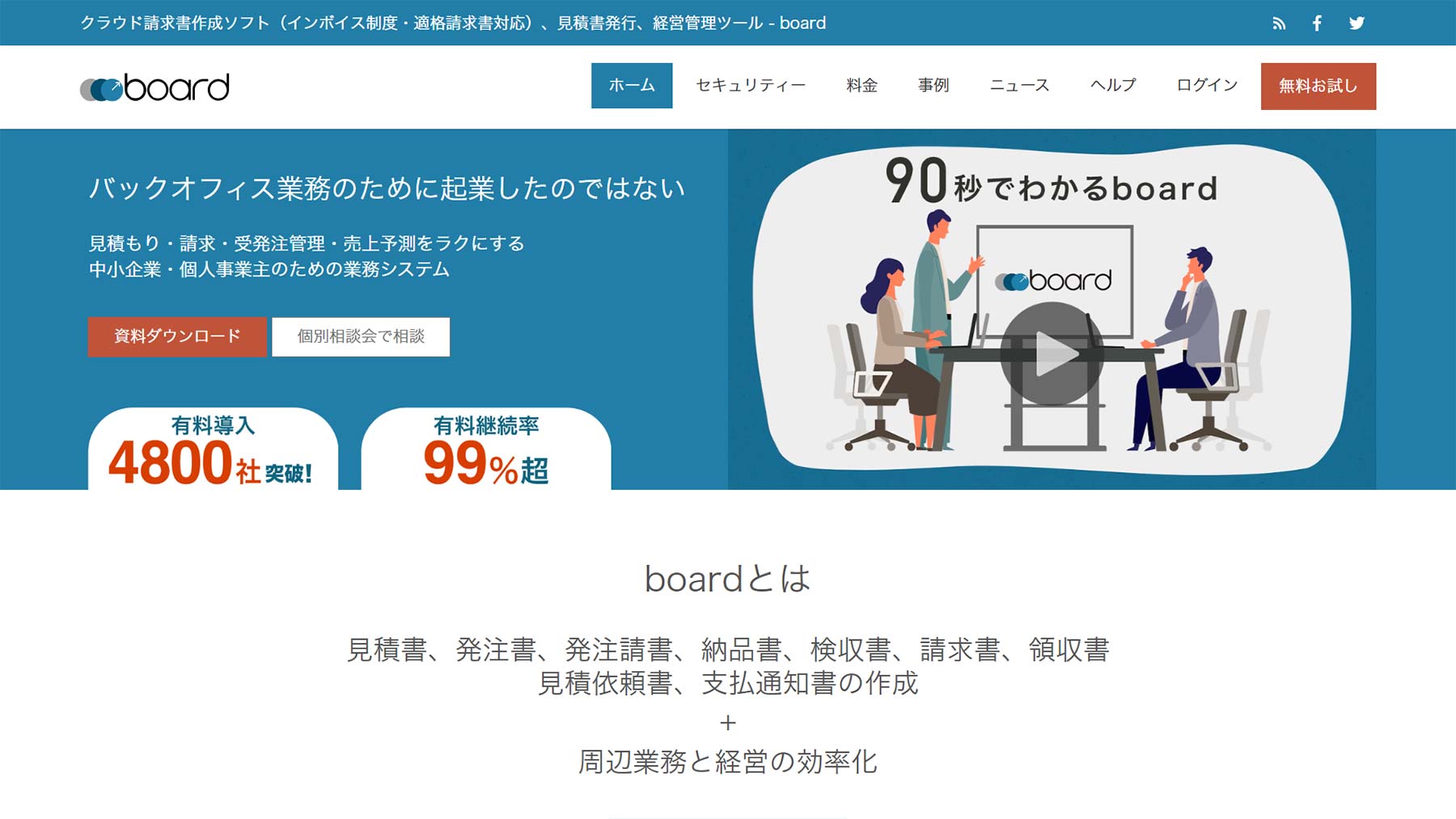 Board公式Webサイト