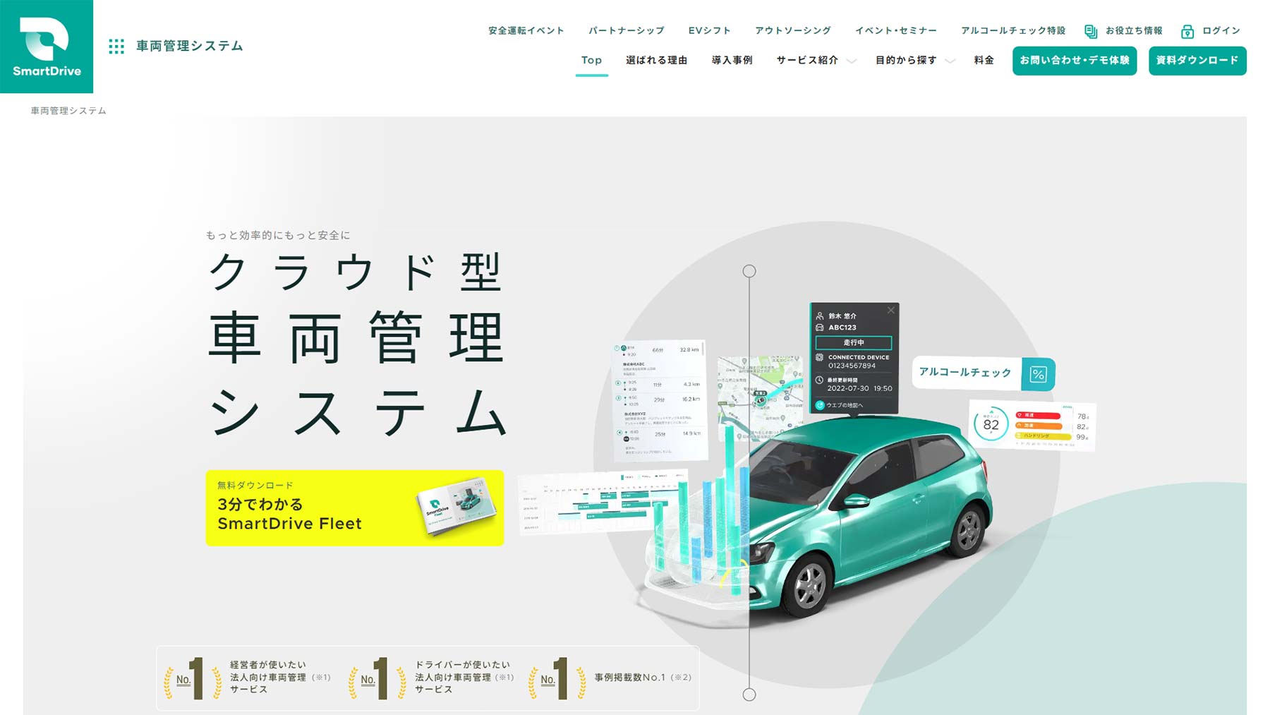 SmartDrive Fleet公式Webサイト