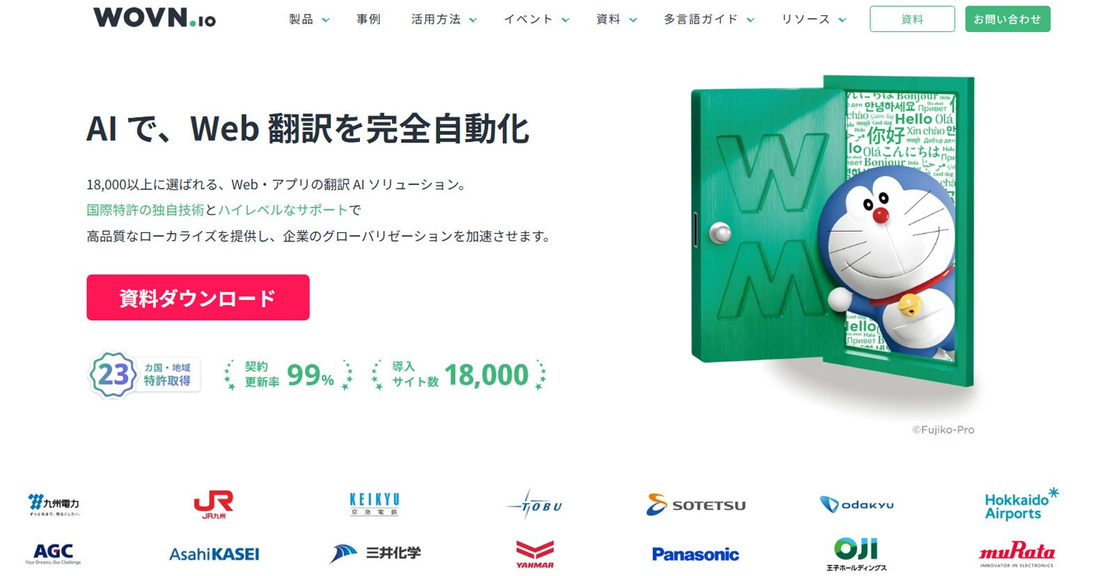 WOVN.io公式Webサイト
