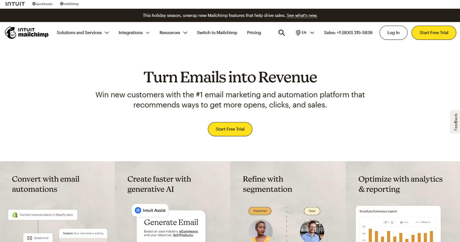 MailChimp公式Webサイト