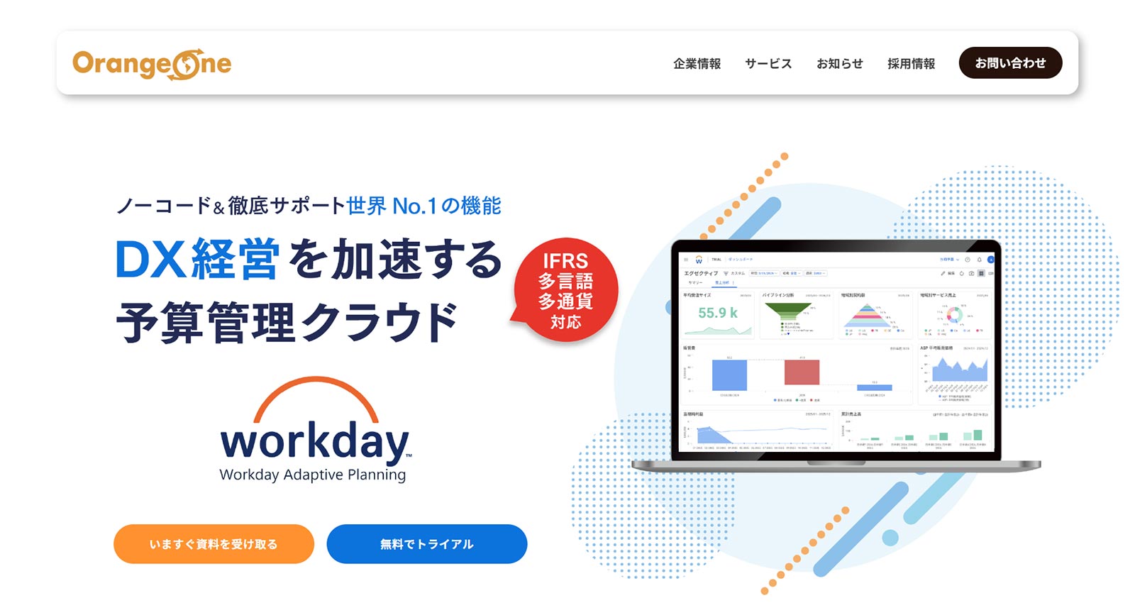 Workday Adaptive Planning公式Webサイト