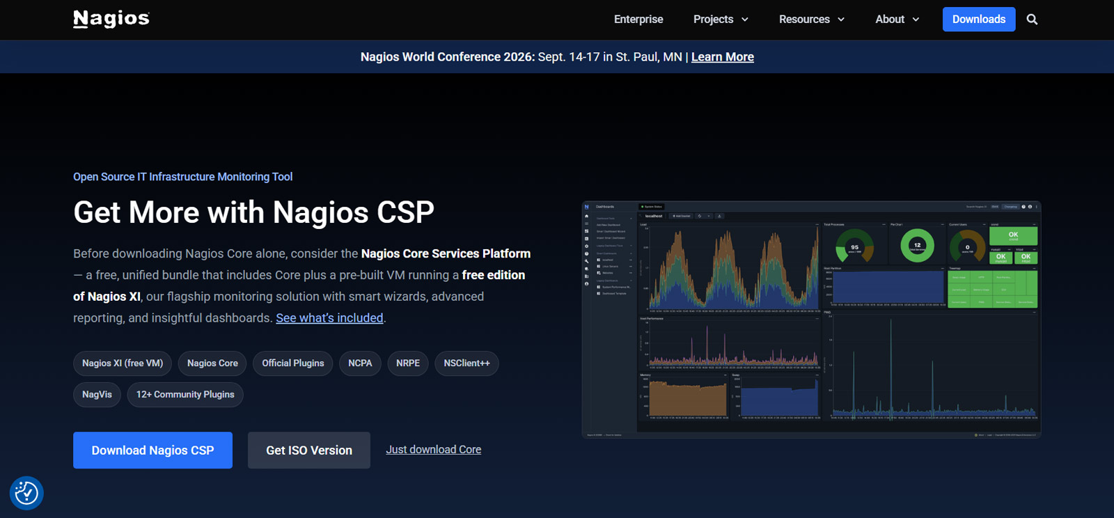Nagios公式Webサイト