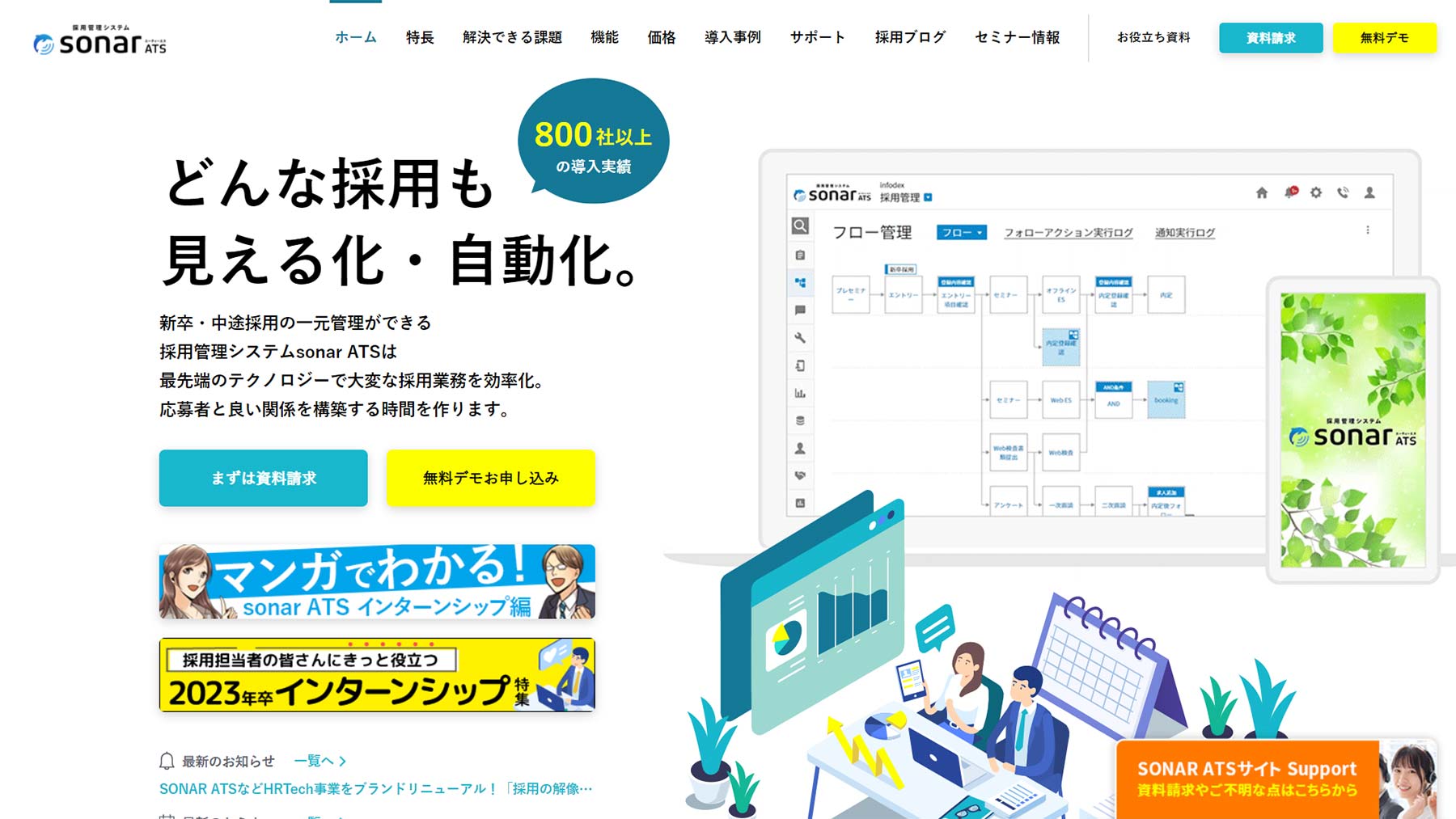 Ats比較13選 採用課題から採用管理システムを探す アスピック