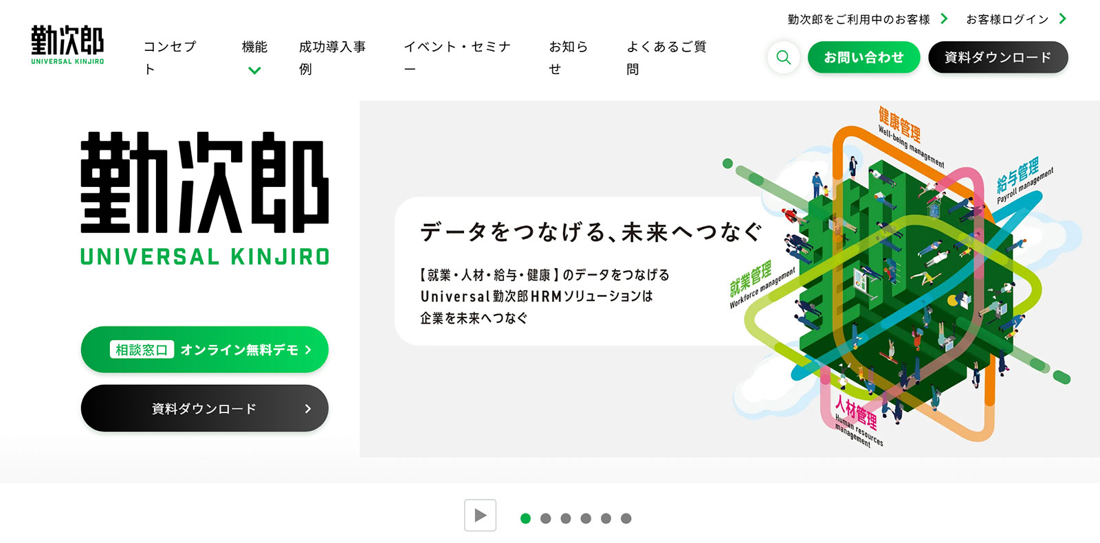 Universal 勤次郎公式Webサイト