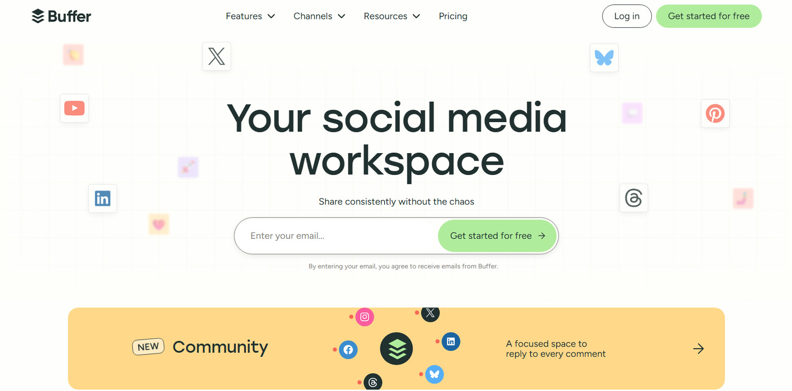 Buffer公式Webサイト