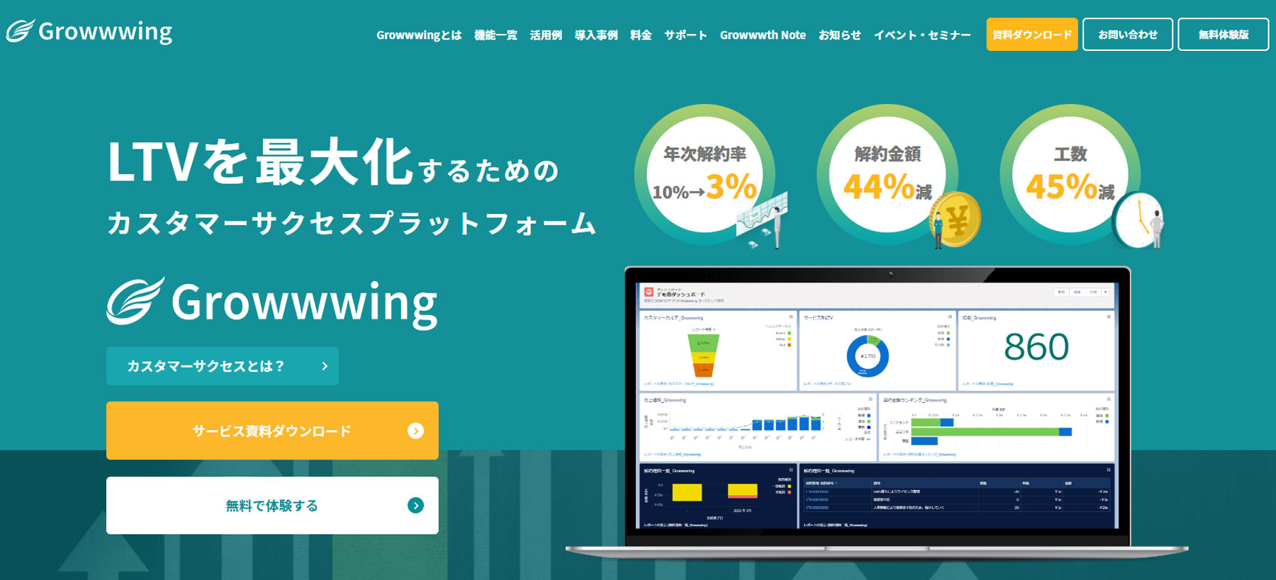 Growwwing公式Webサイト