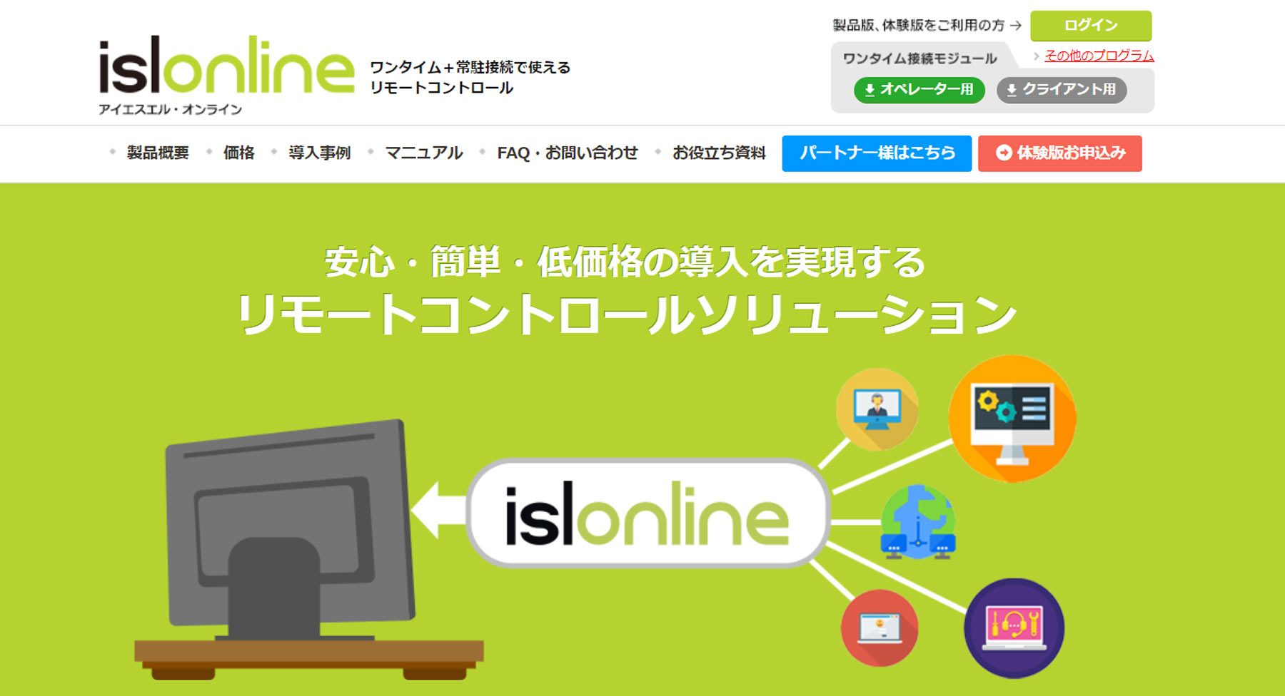 ISL Online公式Webサイト