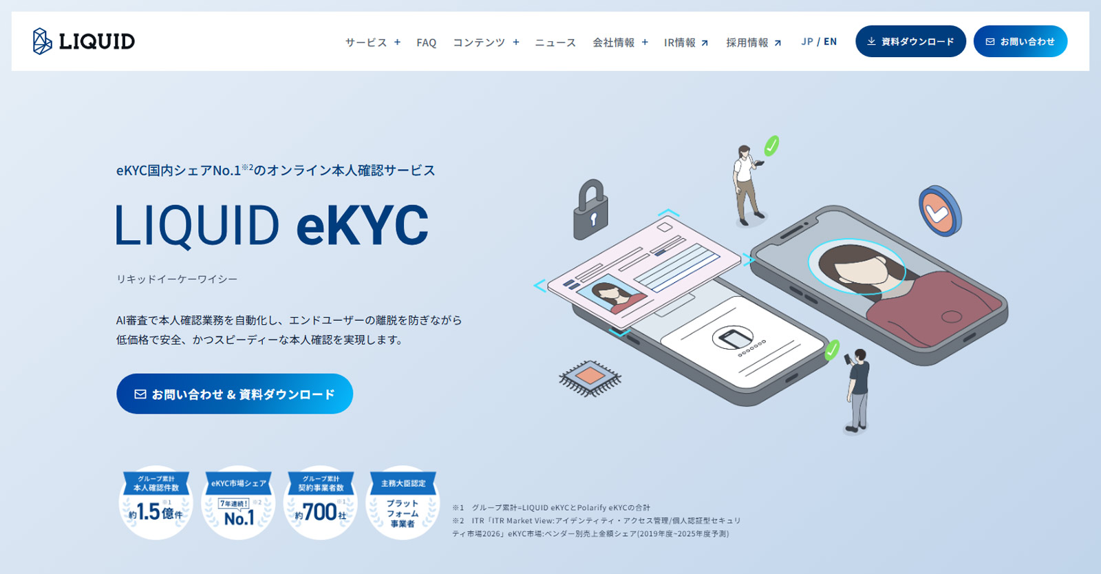 LIQUID eKYC公式Webサイト