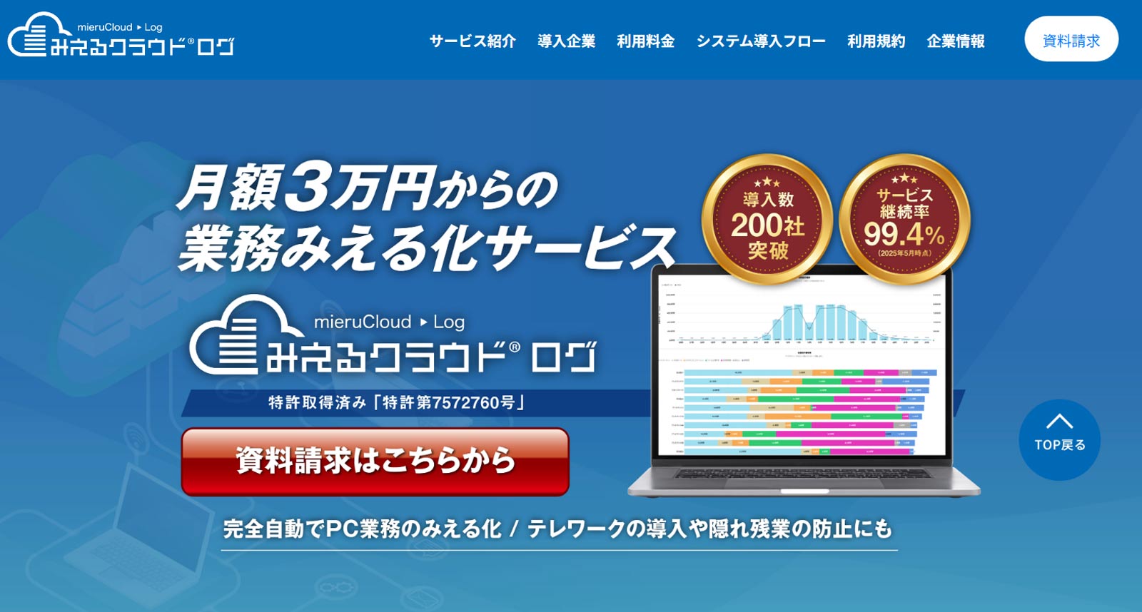 みえるクラウド ログ公式Webサイト