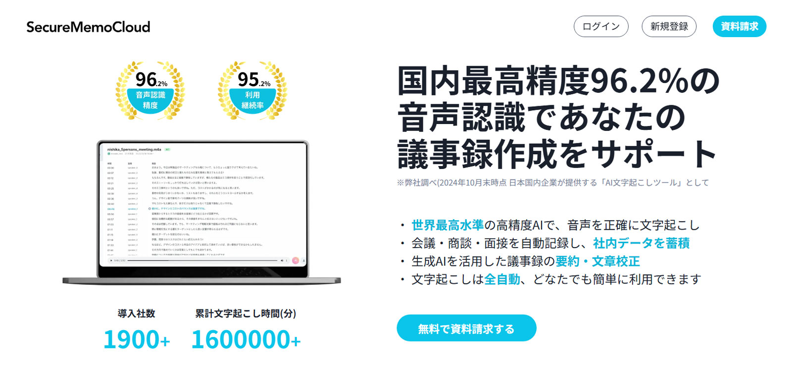 SecureMemo公式Webサイト