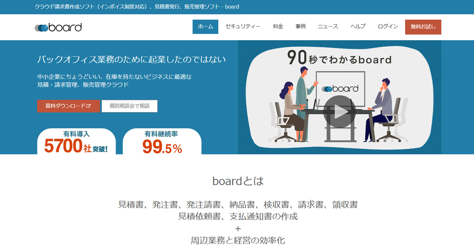 Board公式Webサイト