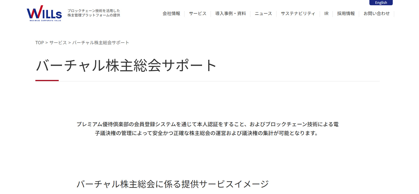 バーチャル株主総会サポート公式Webサイト
