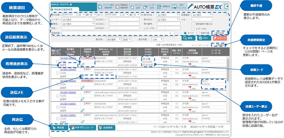 専用のWEB管理画面