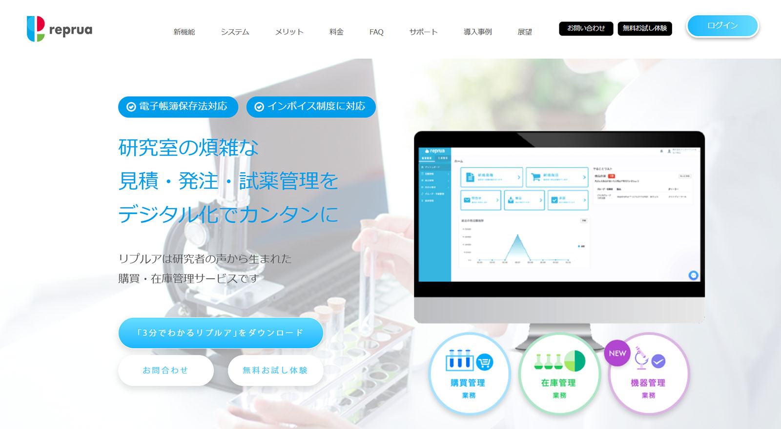 reprua公式Webサイト