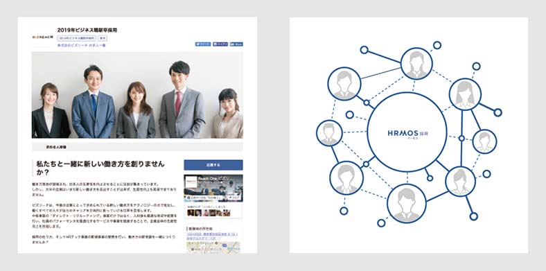 魅力的な採用サイト作成による母集団形成