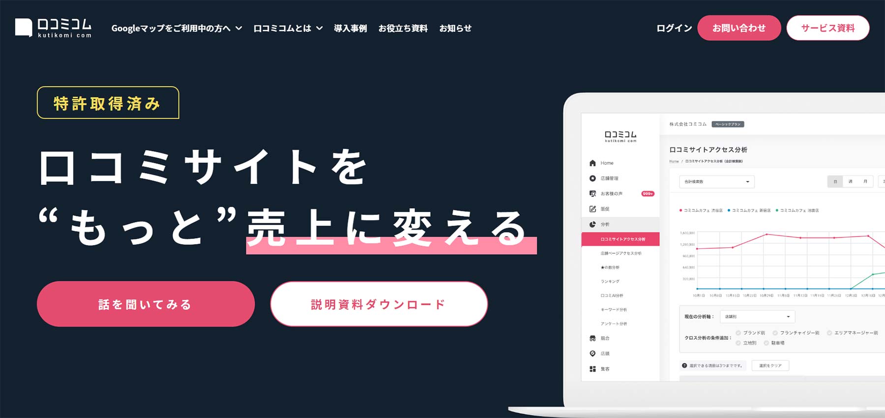 口コミコム公式Webサイト