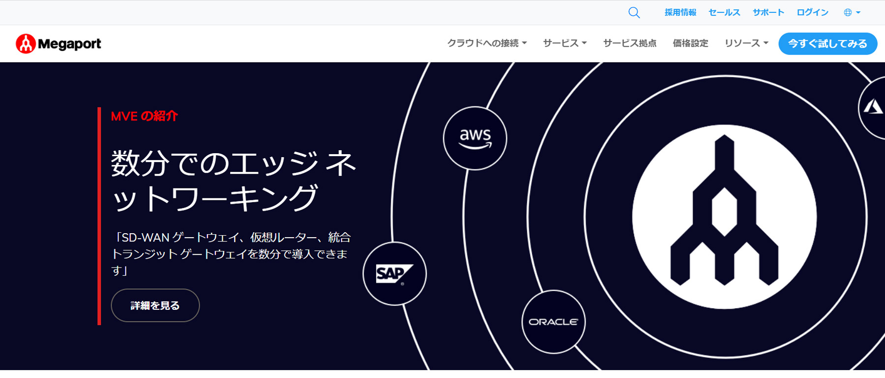 Megaport公式Webサイト