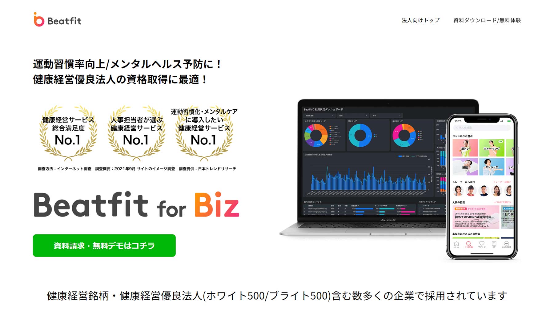 Beatfit for Business公式Webサイト