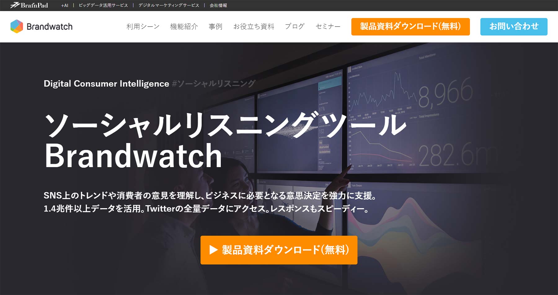 Brandwatch公式Webサイト