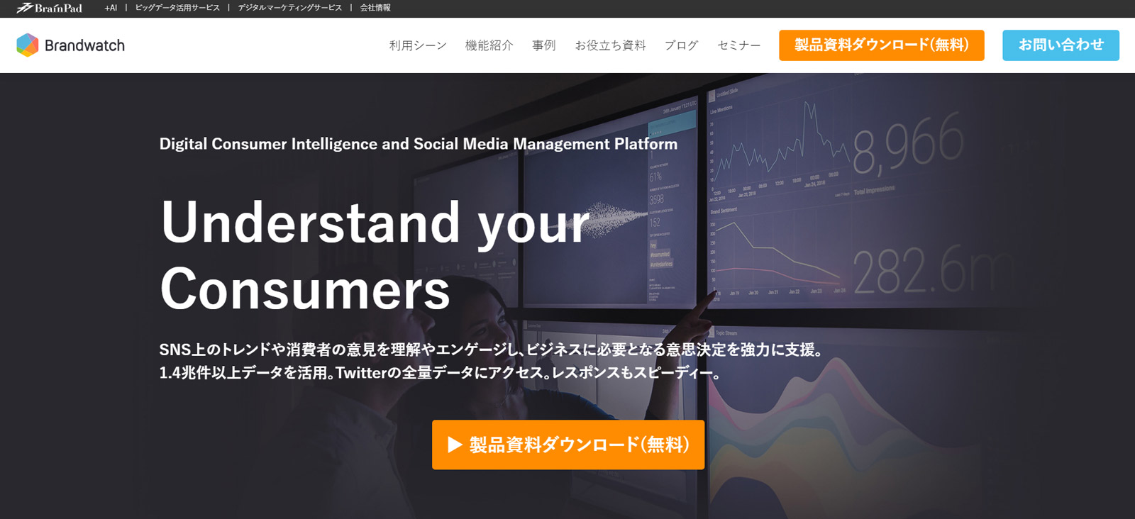 Brandwatch Consumer Research公式Webサイト
