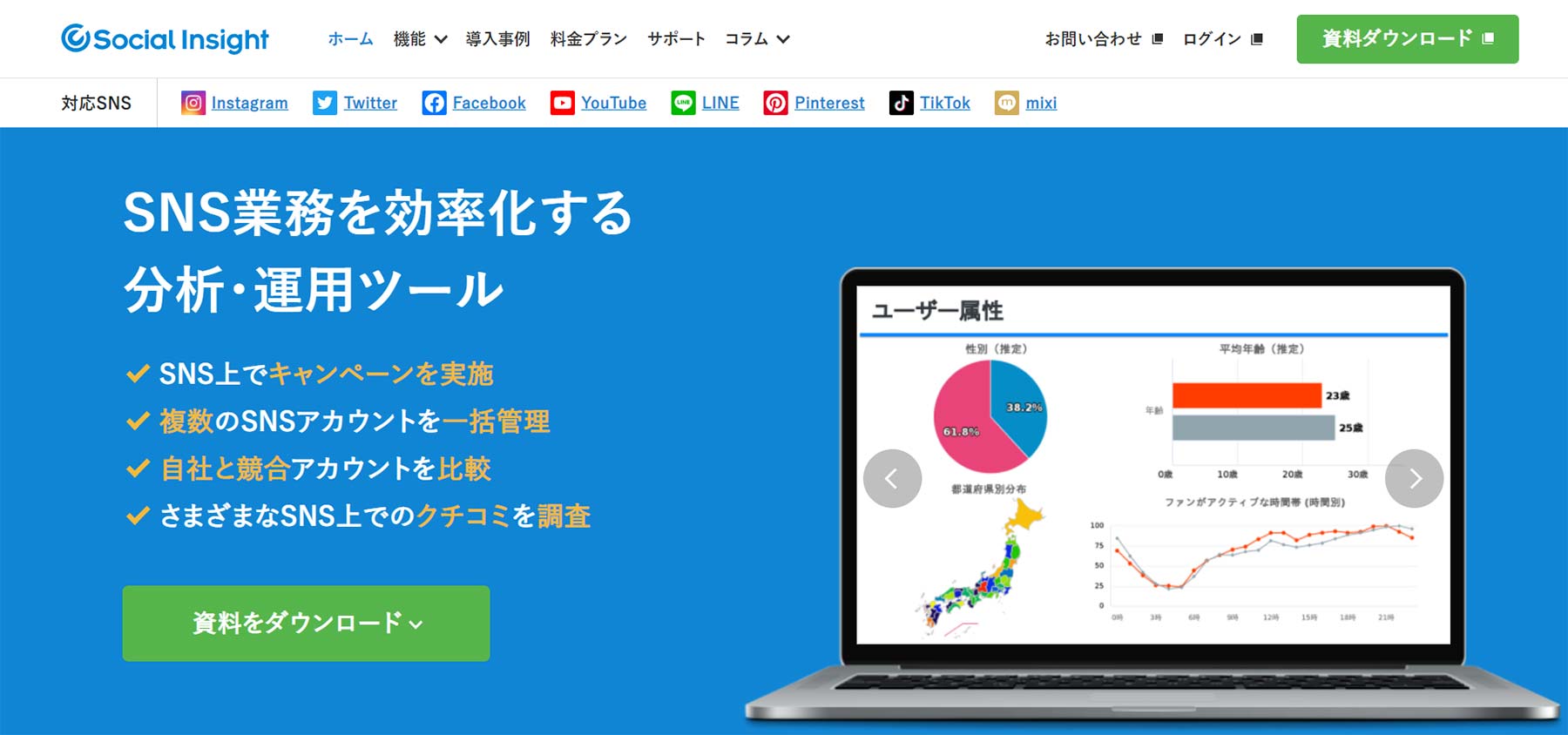 Social Insight公式Webサイト