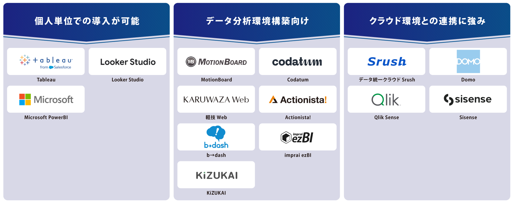 タイプ別 BIツール 図解