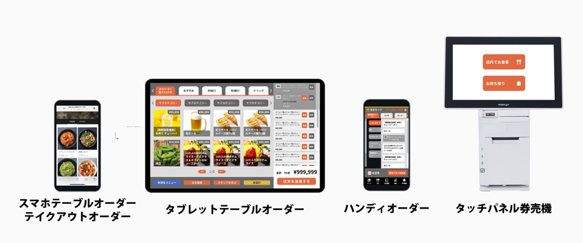 多様化する飲食店のオーダーに対応