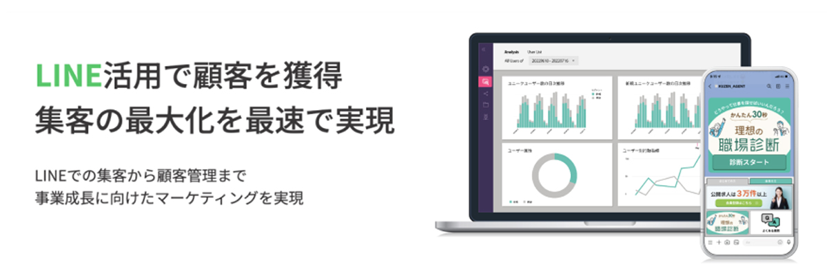 LINE公式アカウントの運用効果を最大化できるマーケティングツール