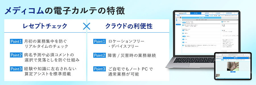 メディコムの電子カルテの特徴