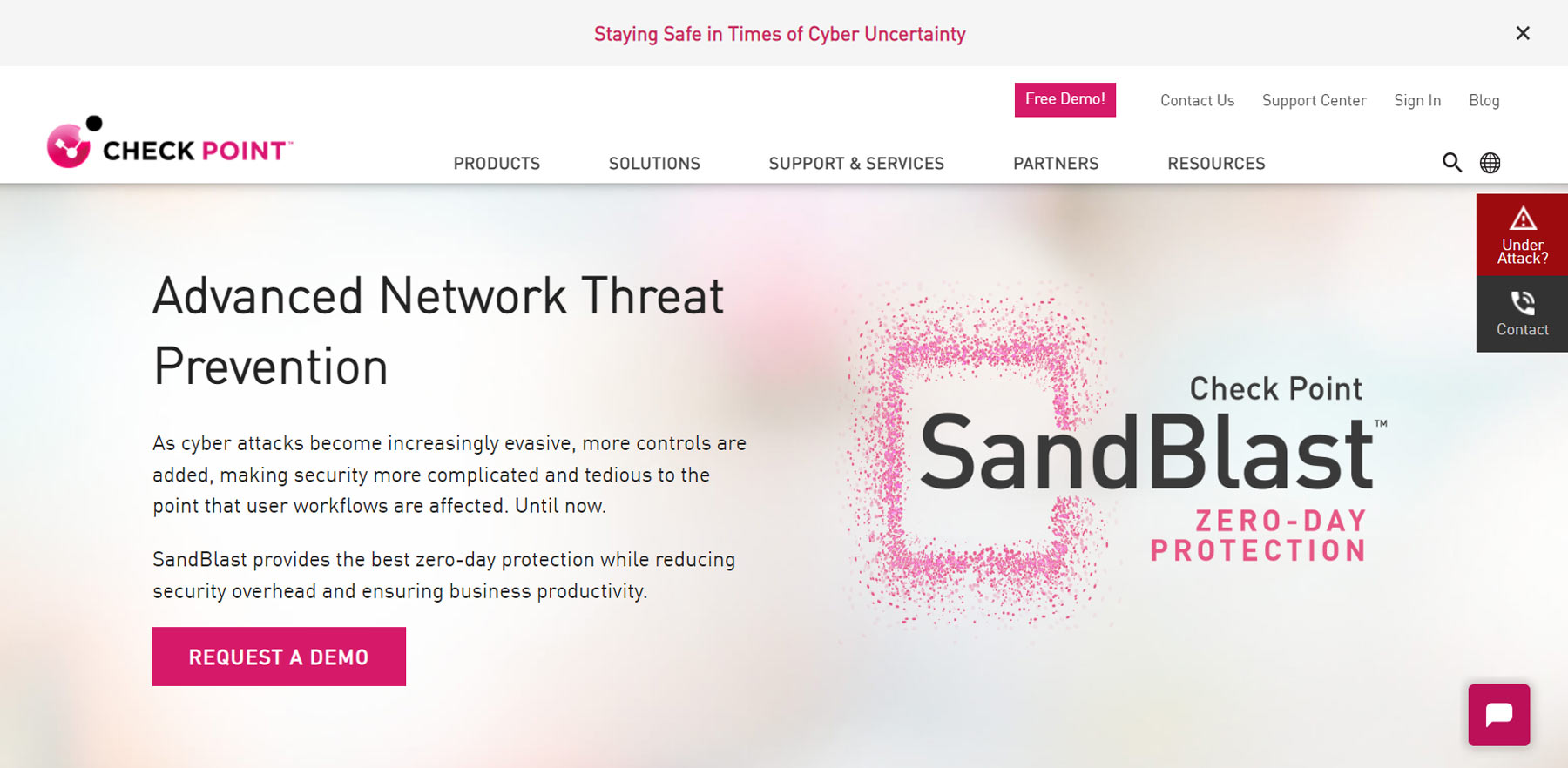 Check Point SandBlast TE Appliances公式Webサイト