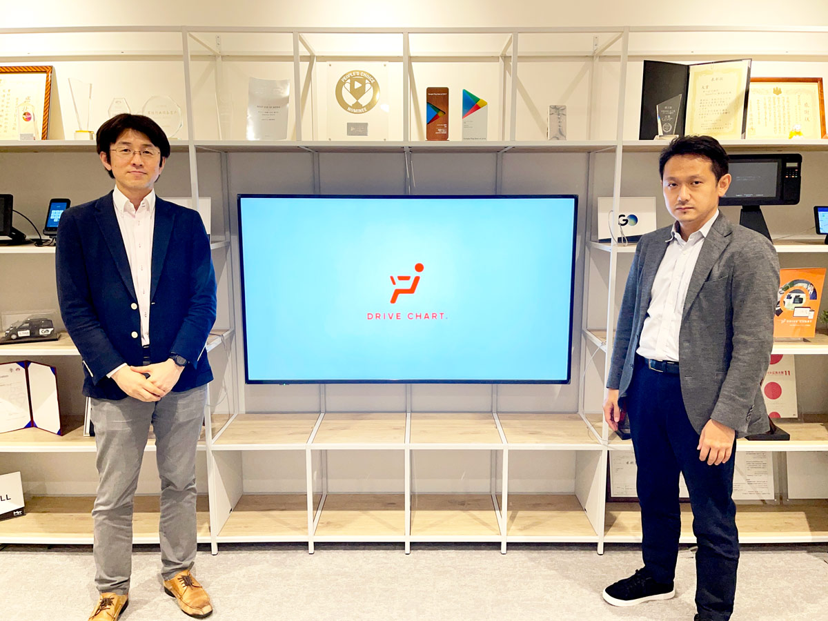 株式会社Mobility Technologies 執行役員 スマートドライビング事業部 事業部長 川上裕幸 様（写真左）、スマートドライビング事業部 ビジネス開発部 部長 武田浩介様（写真右）