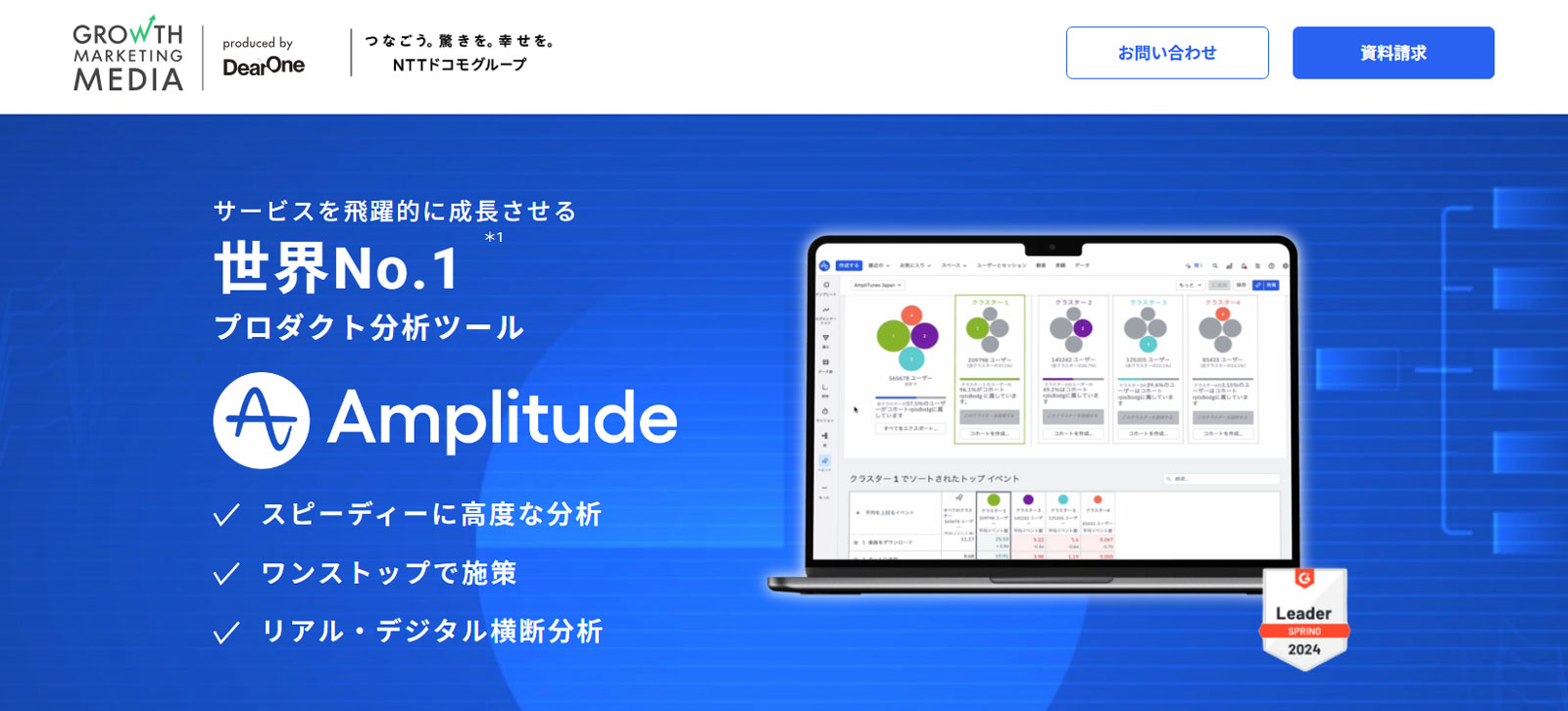 Amplitude公式Webサイト