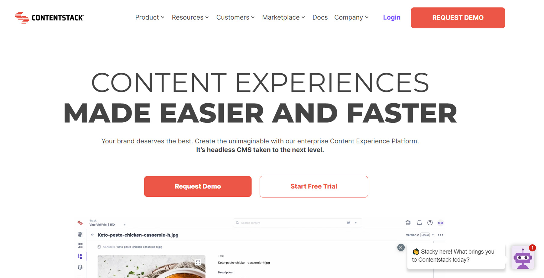 Contentstack公式Webサイト