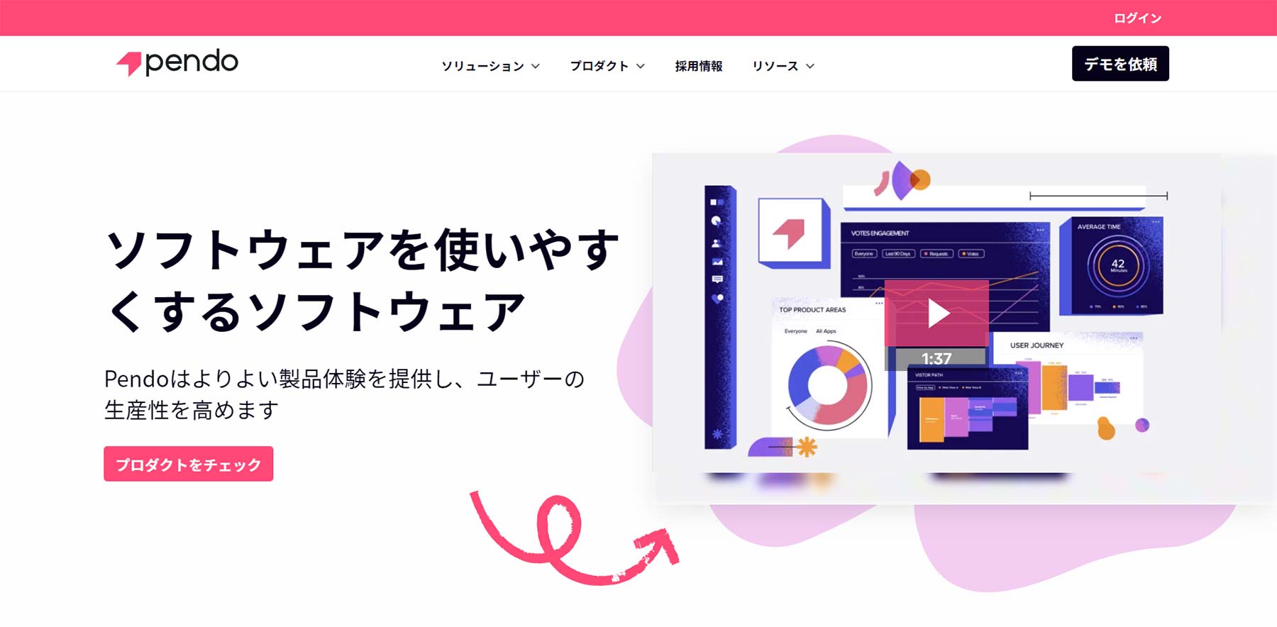 Pendo公式Webサイト