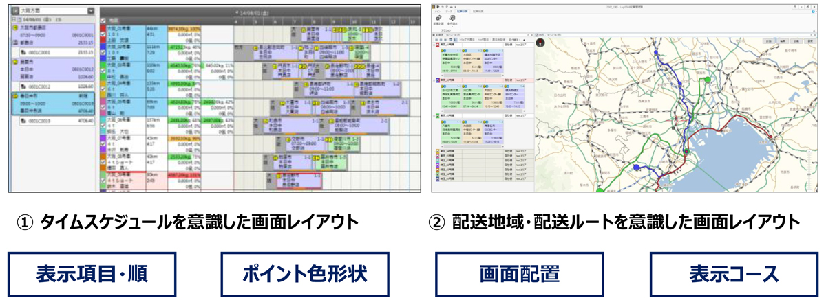 わかりやすい操作性で、誰でも簡単に配車可能