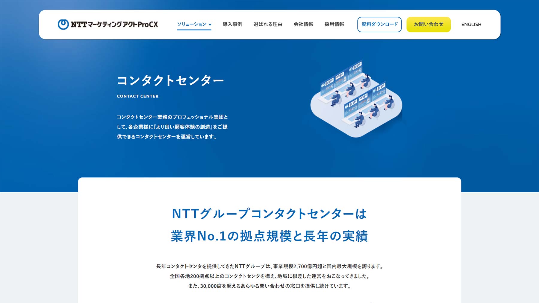 NTTグループコンタクトセンター公式Webサイト
