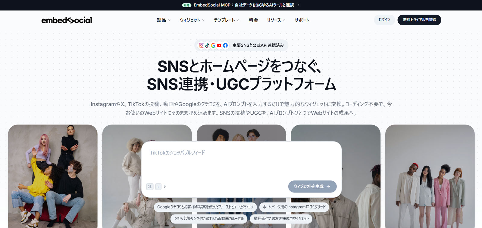 EmbedSocial公式Webサイト