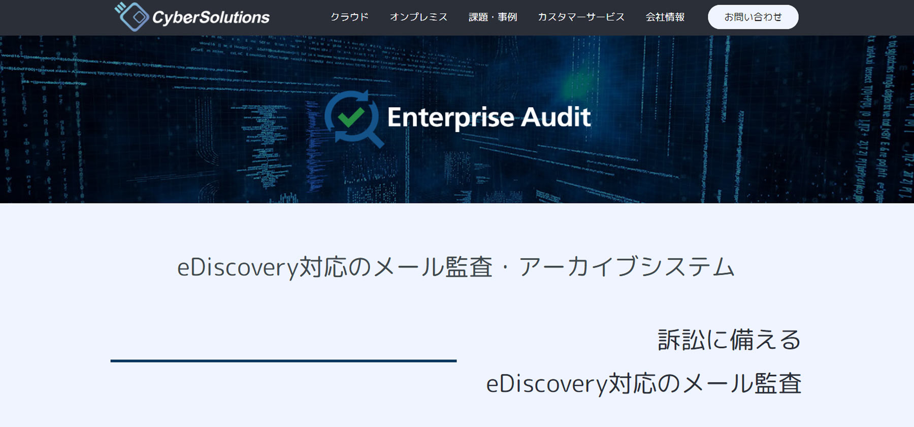 Enterprise Audit公式Webサイト