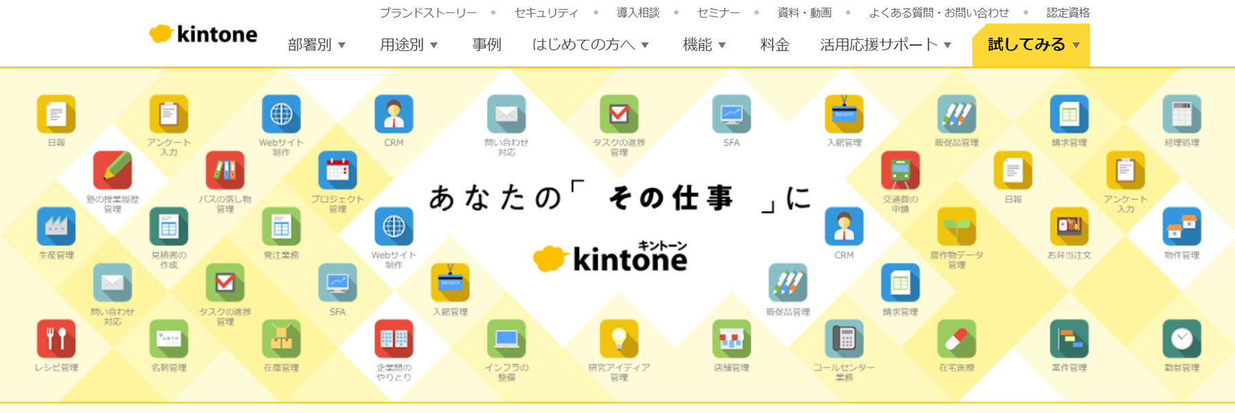 kintone_公式Webサイト