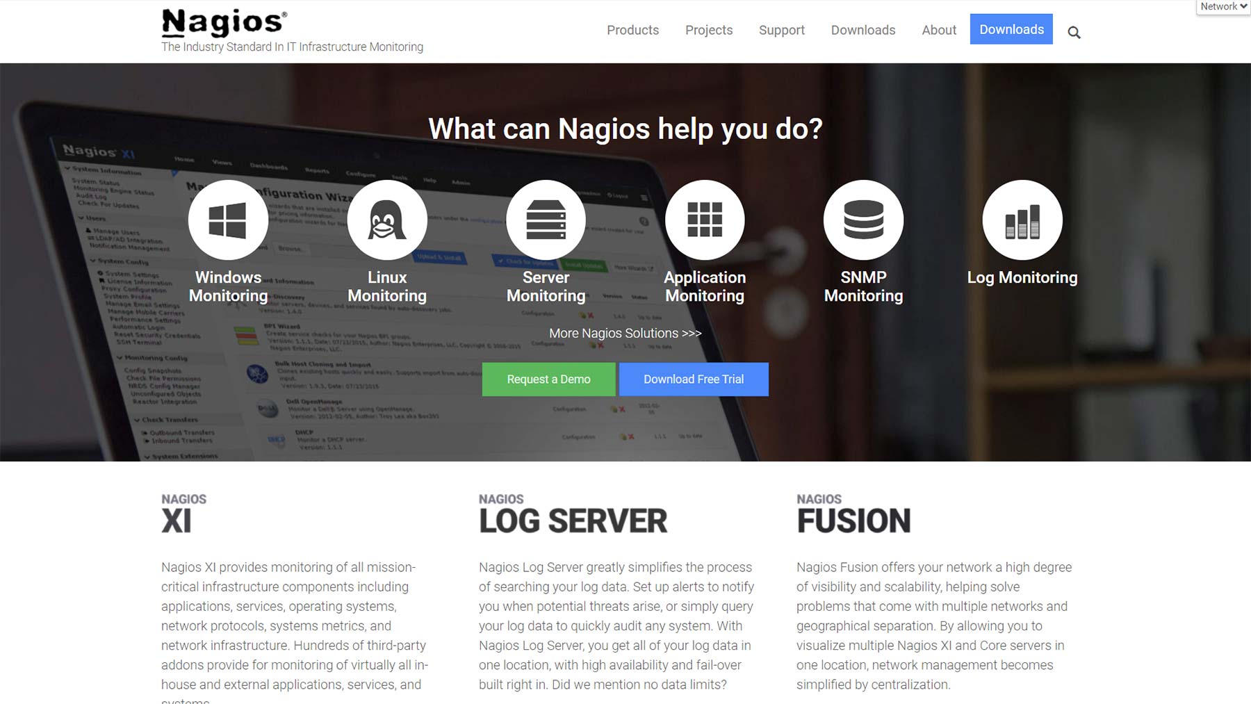 Nagios公式Webサイト